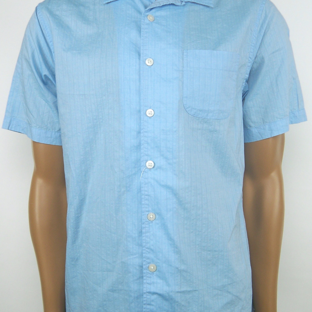 CREMIEUX Classics Short Sleeve Button Aqua